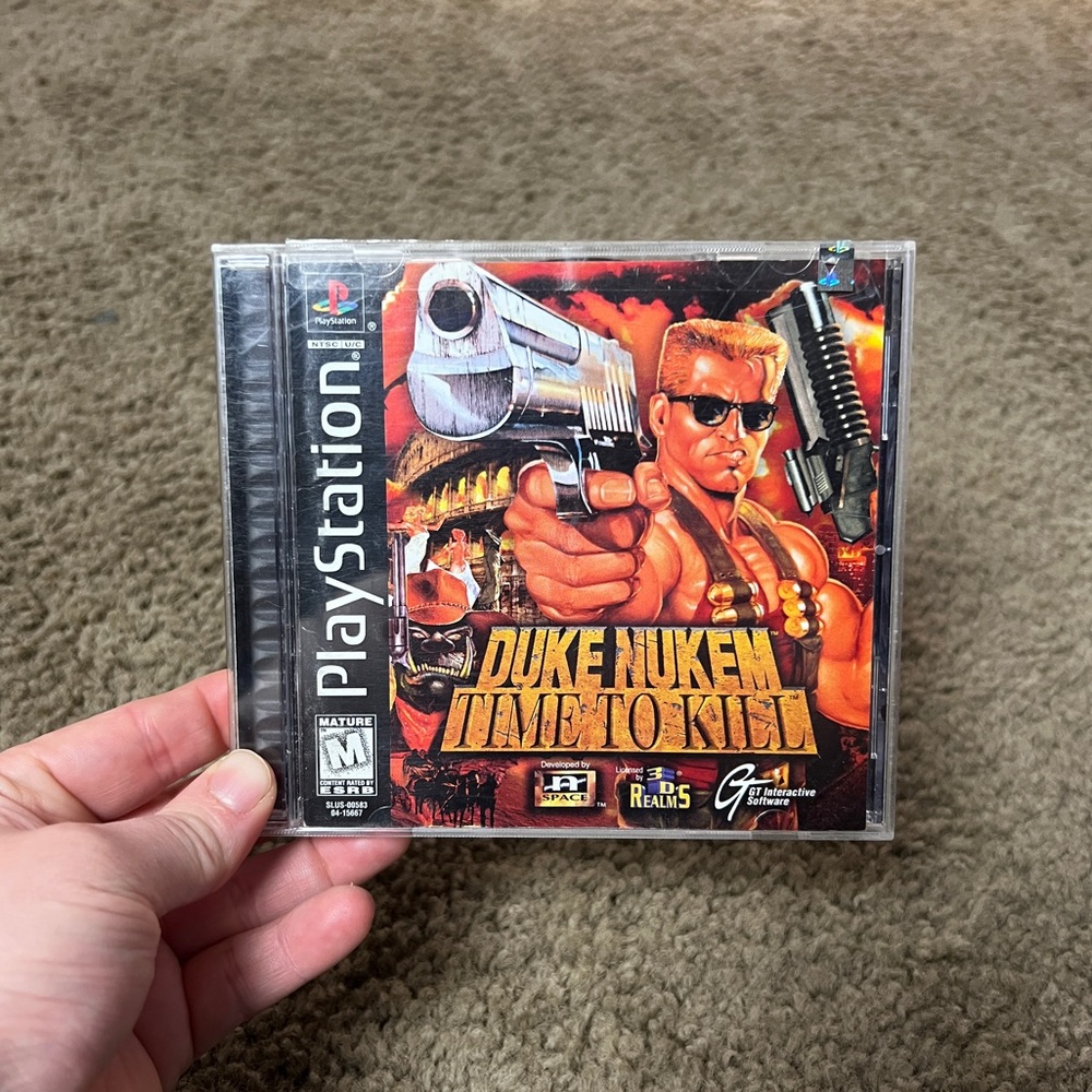 Duke Nukem: Time To Kill Playstation 1 Black Label W/ Manual